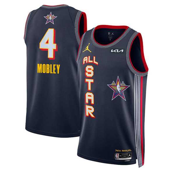 Men%27s 2025 All-Star #4 Evan Mobley Navy Stitched Jersey Dzhi